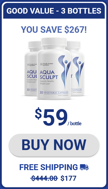 AquaSculpt-3-bottle - order-now-( Ninety Days Supply) - image